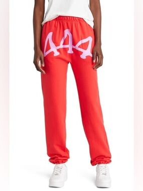 The Mayfair Group Red 444 Angel Number Universe Sweatpants Size XXL